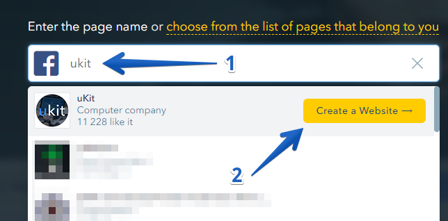 How Do I Turn My Facebook Page into a Website? - uKit Knowledge Base