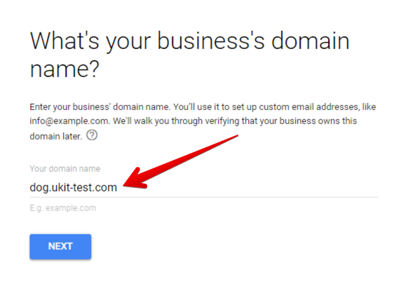 create new gmail account with my domain