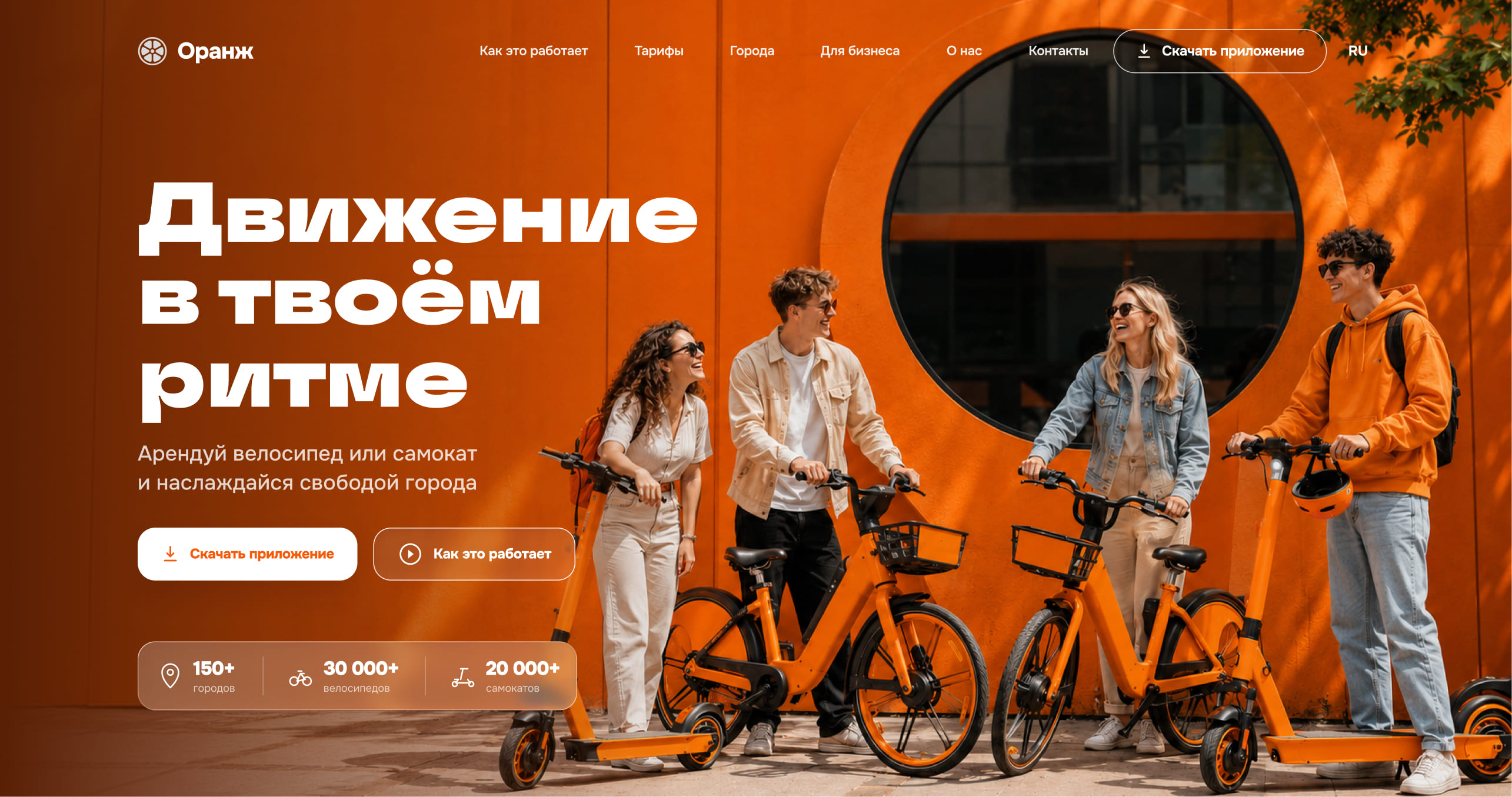Сайт после обновления с помощью uKit AI